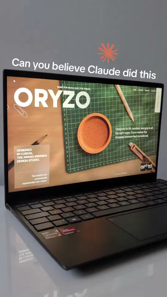 @webloved’s 3D website built with Claude